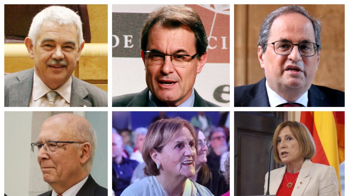 Expresidents de la Generalitat i del Parlament que han cobrat una pensió el 2023