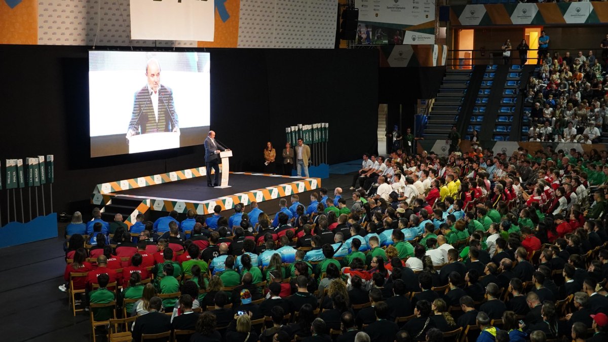 Imagen de la ceremonia de abertura del Meeting Special Olympics en Reus