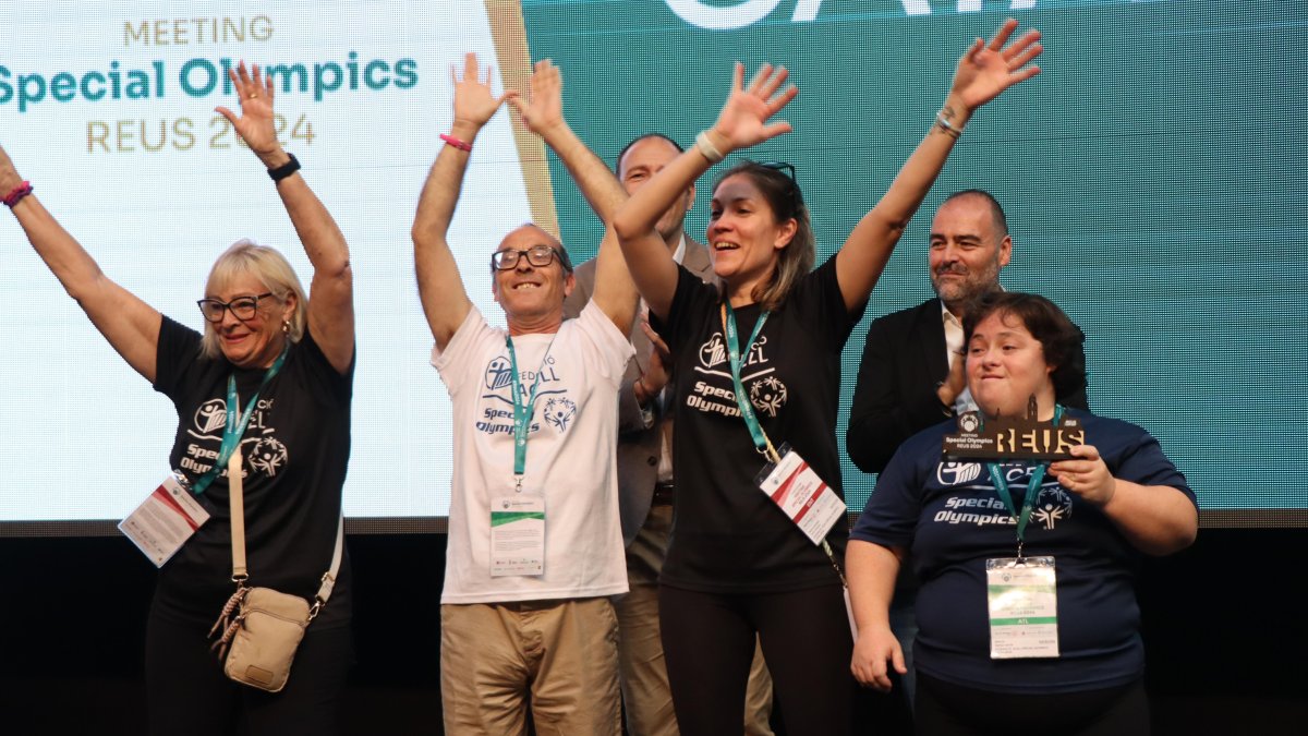 Imagen de la clausura de los Meeting Special Olympics en Reus