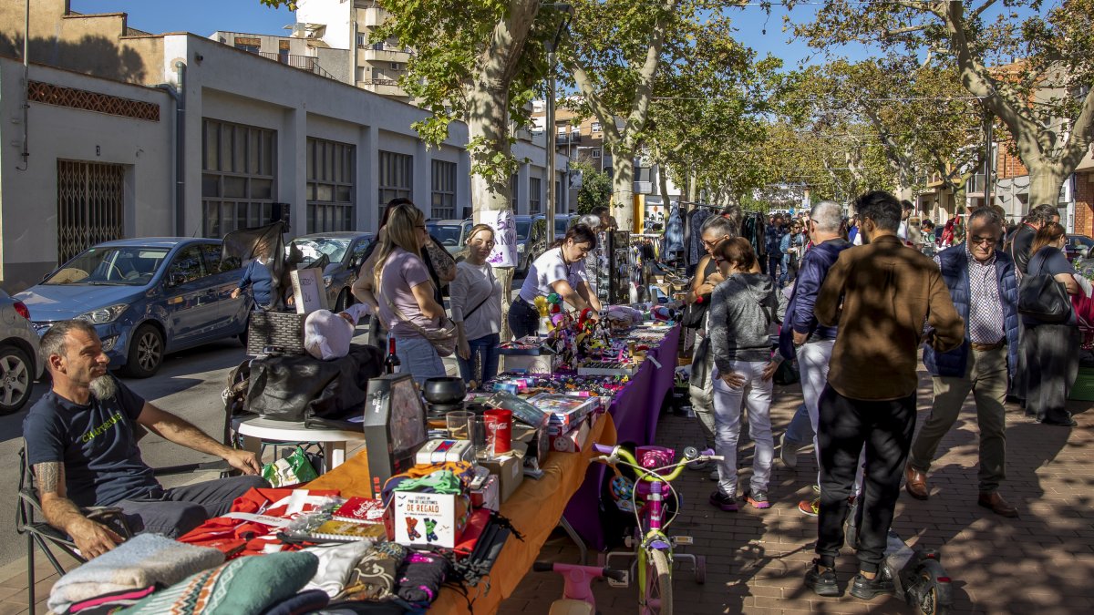 Un instante del Mercado de segunda mano del Morell.