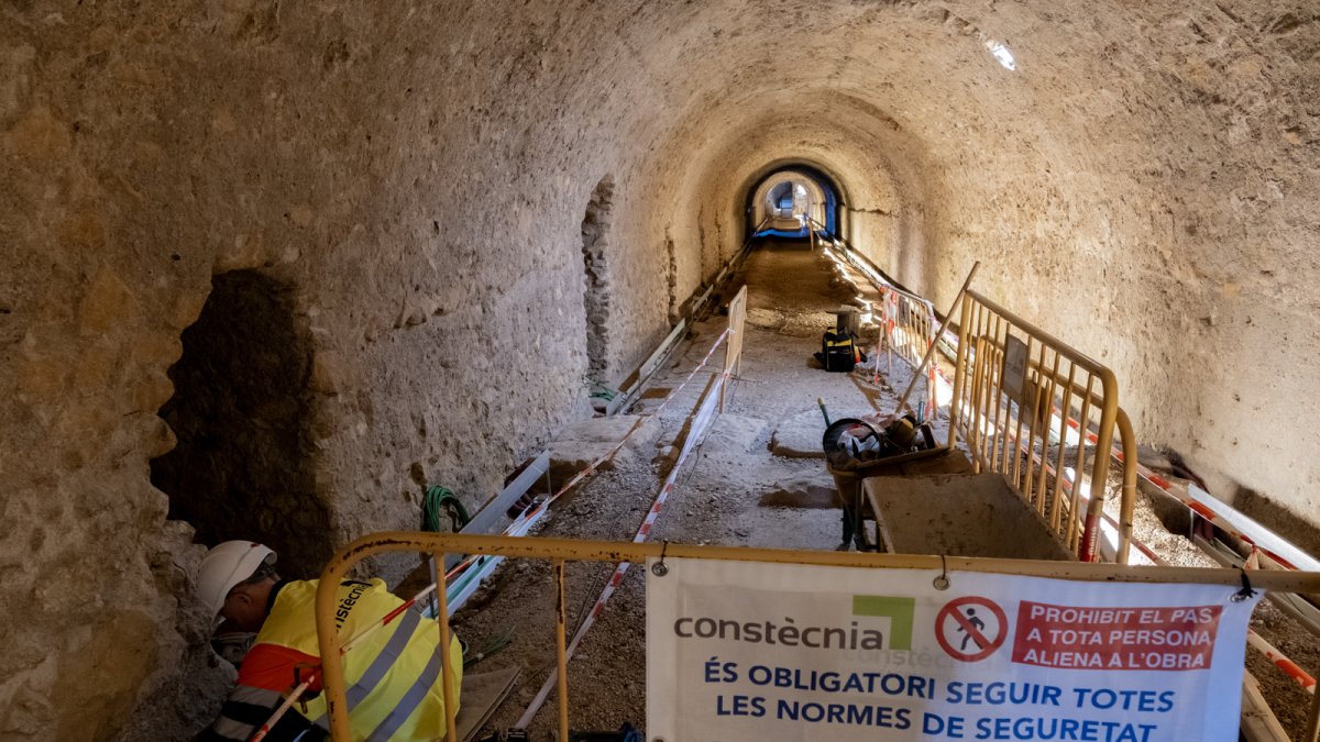 Imagen de los trabajos que se están llevando a cabo en el Pretori.