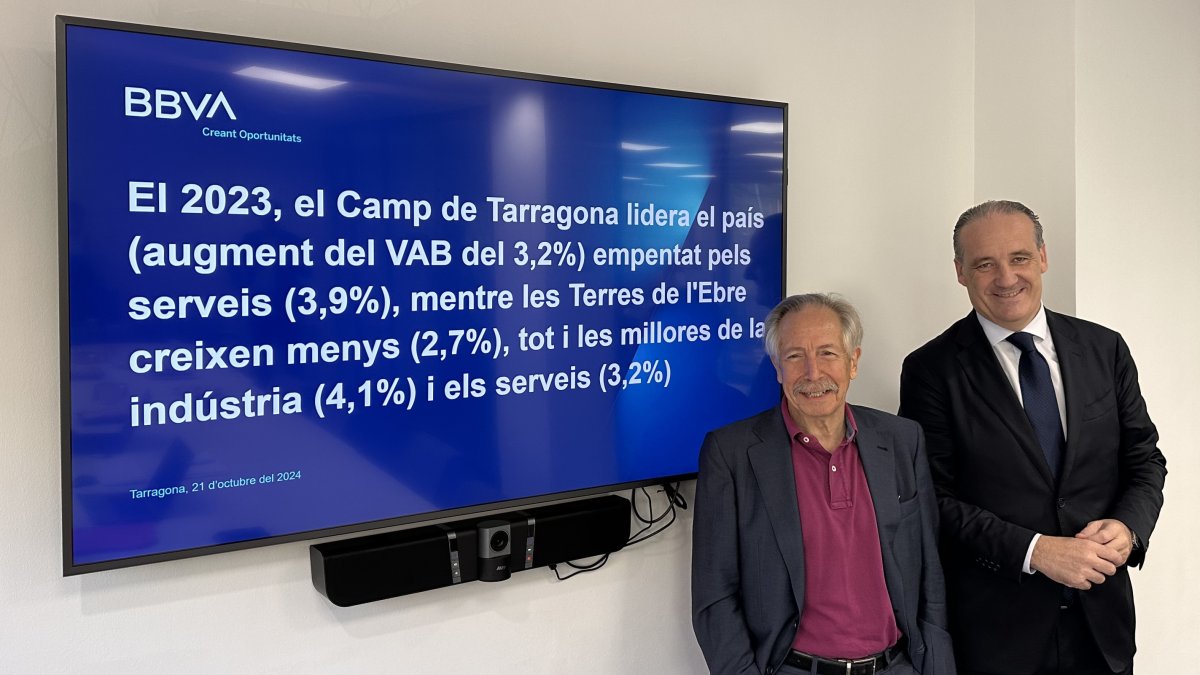 Josep Oliver y Carles Riado presentaron el estudio en Tarragona.