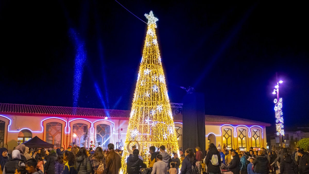 Imatge de les llums de Nadal de Constantí.