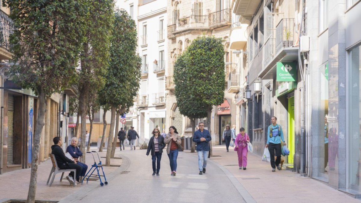 Imatge d'un carrer de Reus.