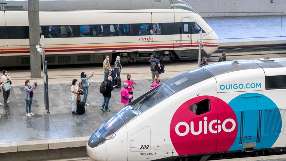 Imatge d’un tren Ouigo.