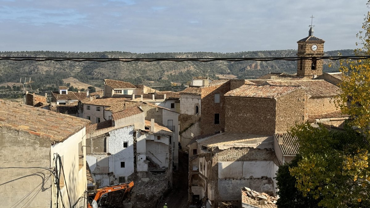 Imatge de Letur, una setmana després de la DANA.