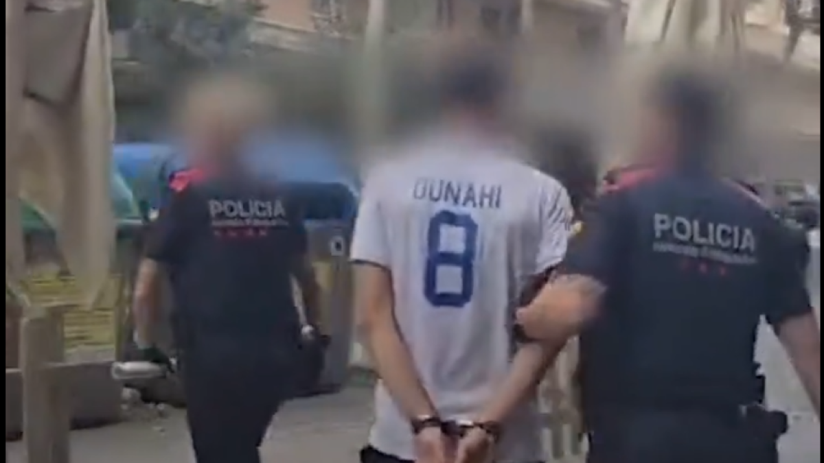 Imagen de la detención del falso revisor de gas