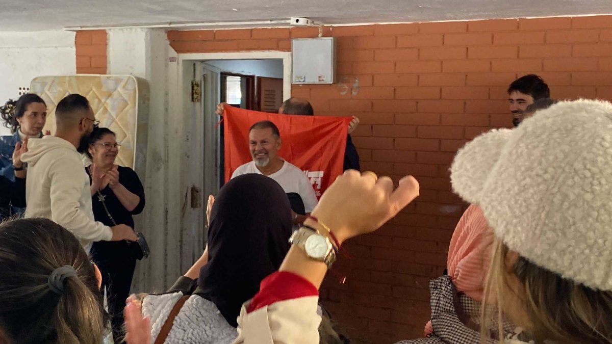 José, el cap de família, celebrant que no l'han desnonat.