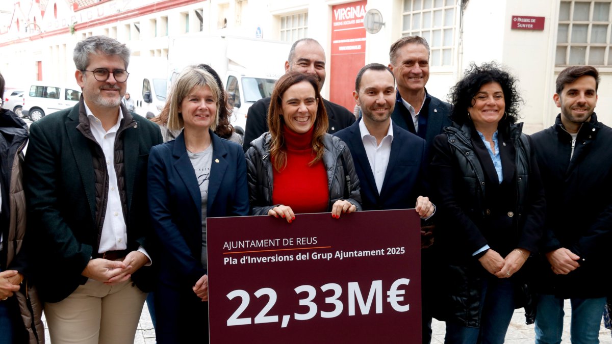 L'alcaldessa de Reus, Sandra Guaita, a la roda de premsa de les inversions de l'Ajuntament de Reus.