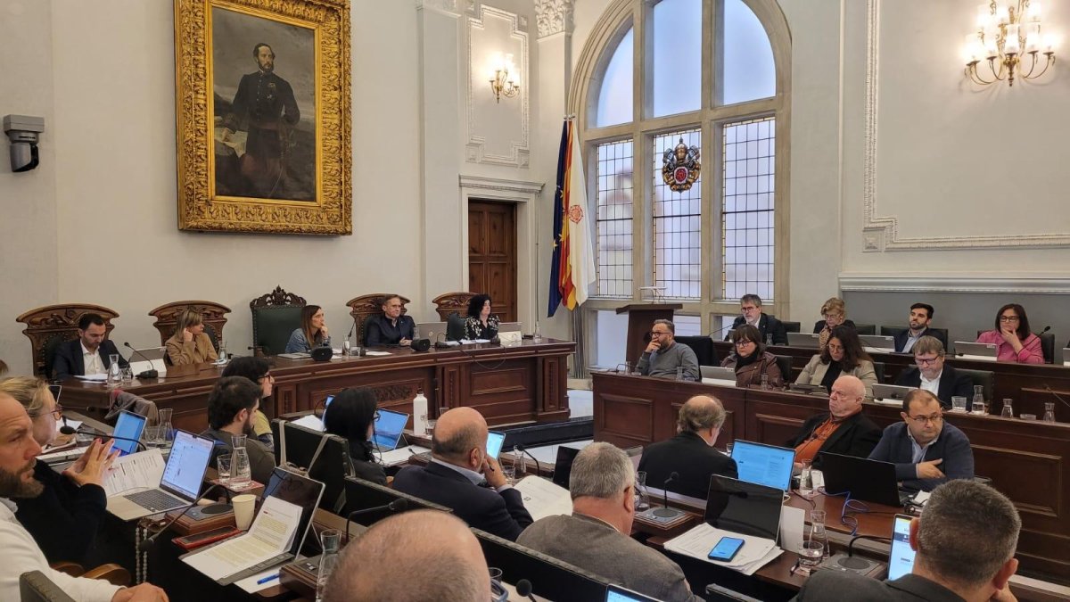 Imagen del pleno en Reus.