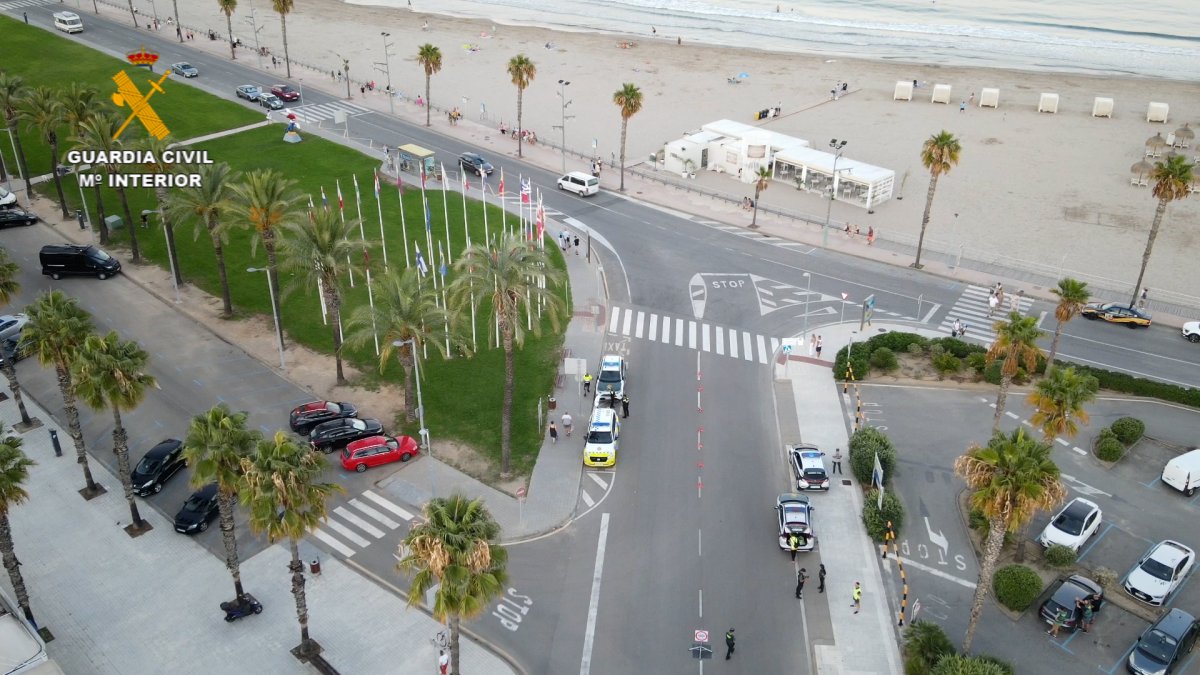 Imatge d’un operatiu contra el top manta.