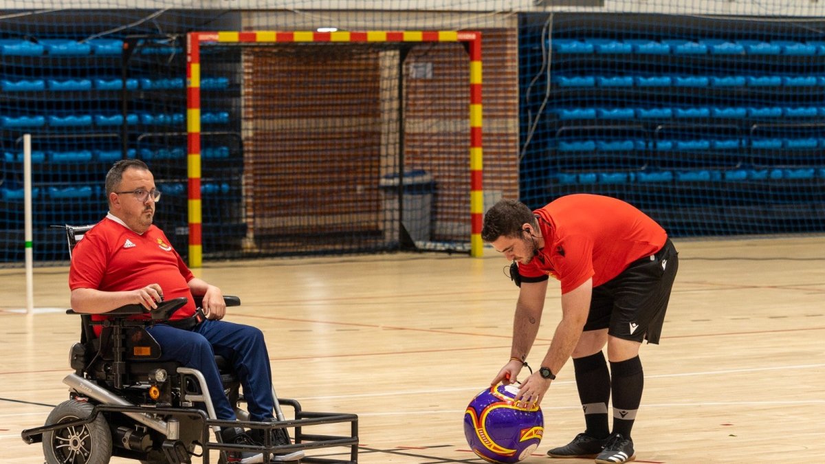 Imatge de la Copa d'Espanya de 'powerchair football'.