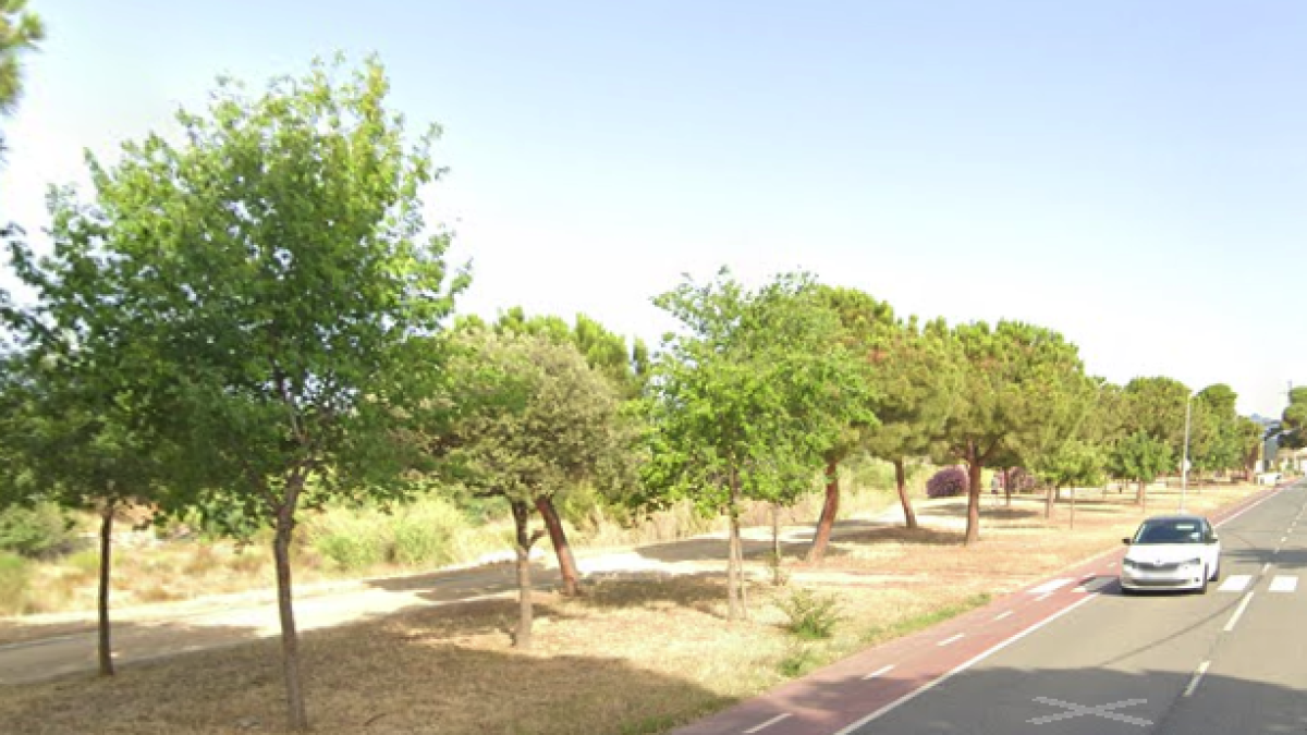 Imagen del carril bici de la calle Rosa dels Vents.
