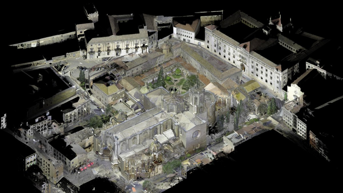 El trabajo de documentación ha permitido almacenar más de 17 billones de puntos topográficos sobre la Catedral de Tarragona.