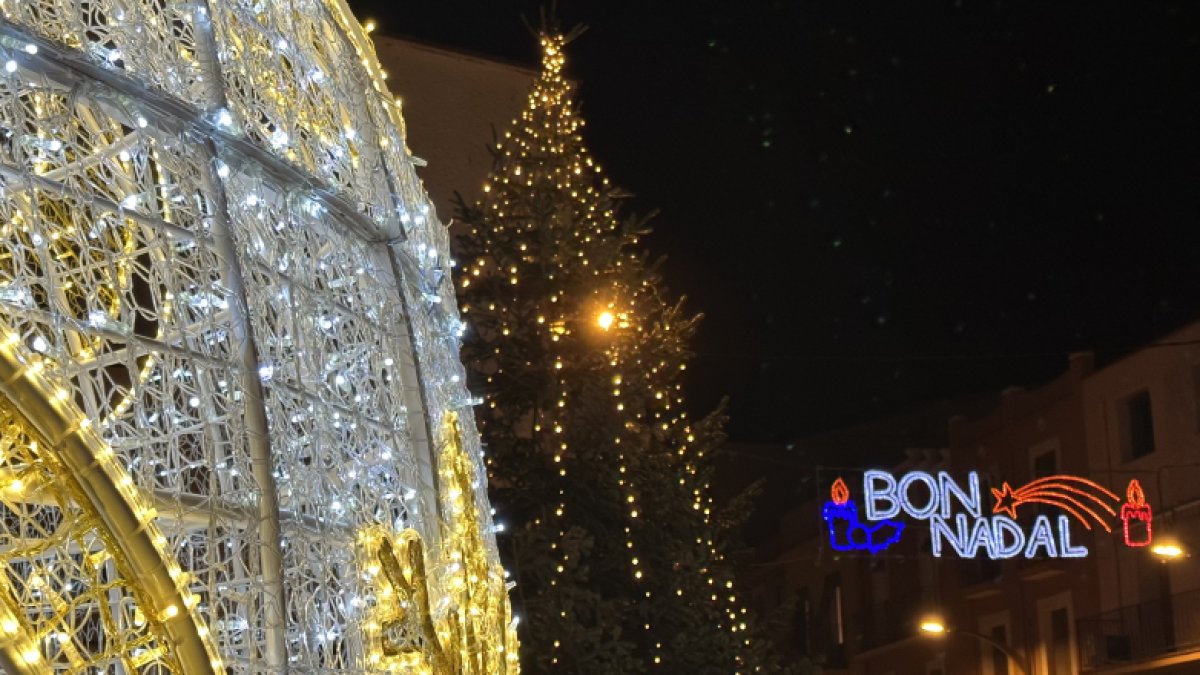 Iluminación de Navidad en Torredembarra.