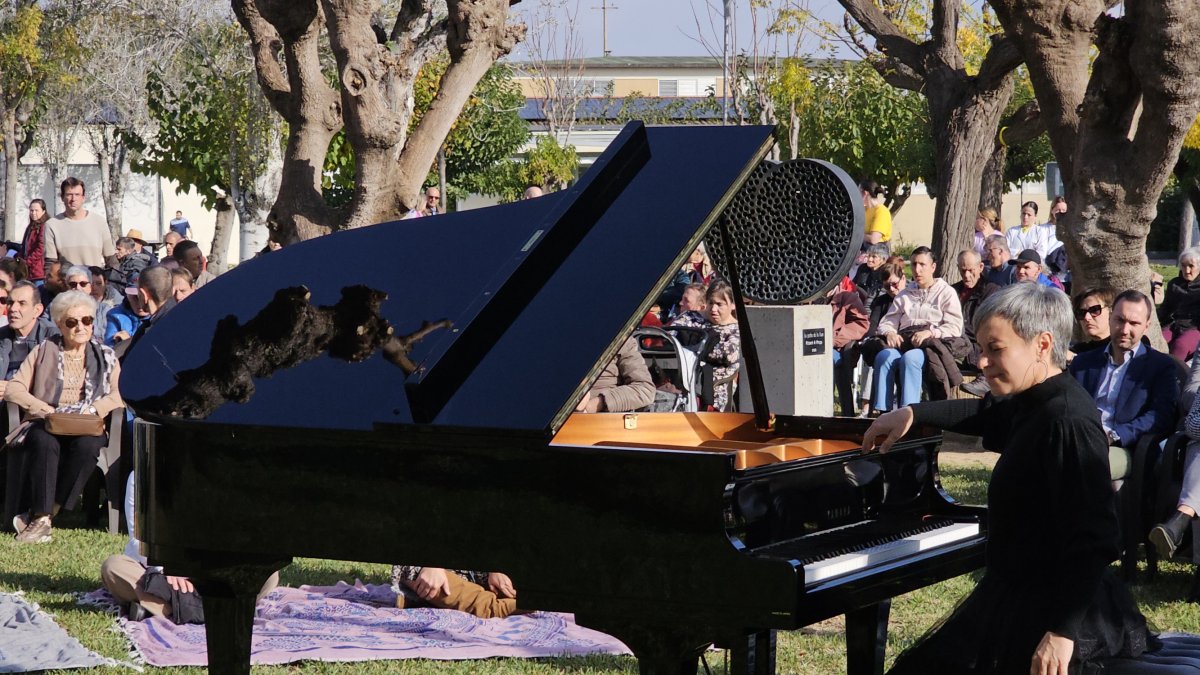 Imagen del concierto de piano en Villablanca