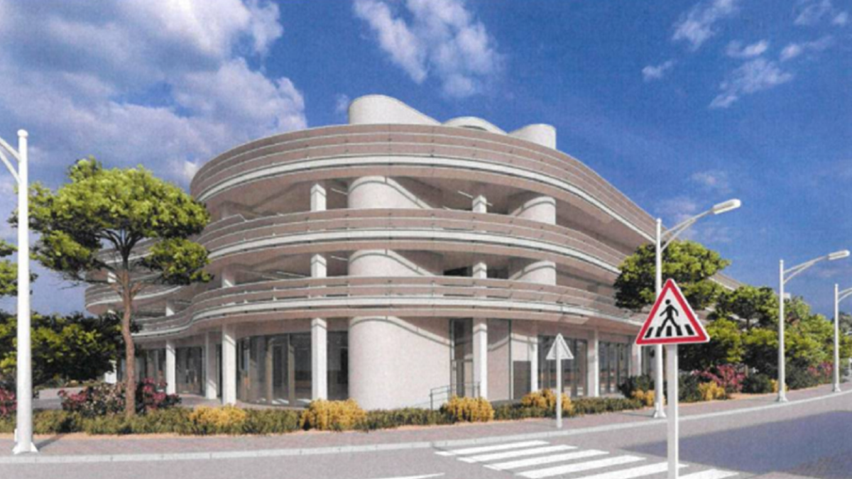 Imatge virtual del pàrquing amb centre comercial que s’ubicarà entre el carrer Torremolinos i les avingudes Carles Buïgas i Pla de Maset