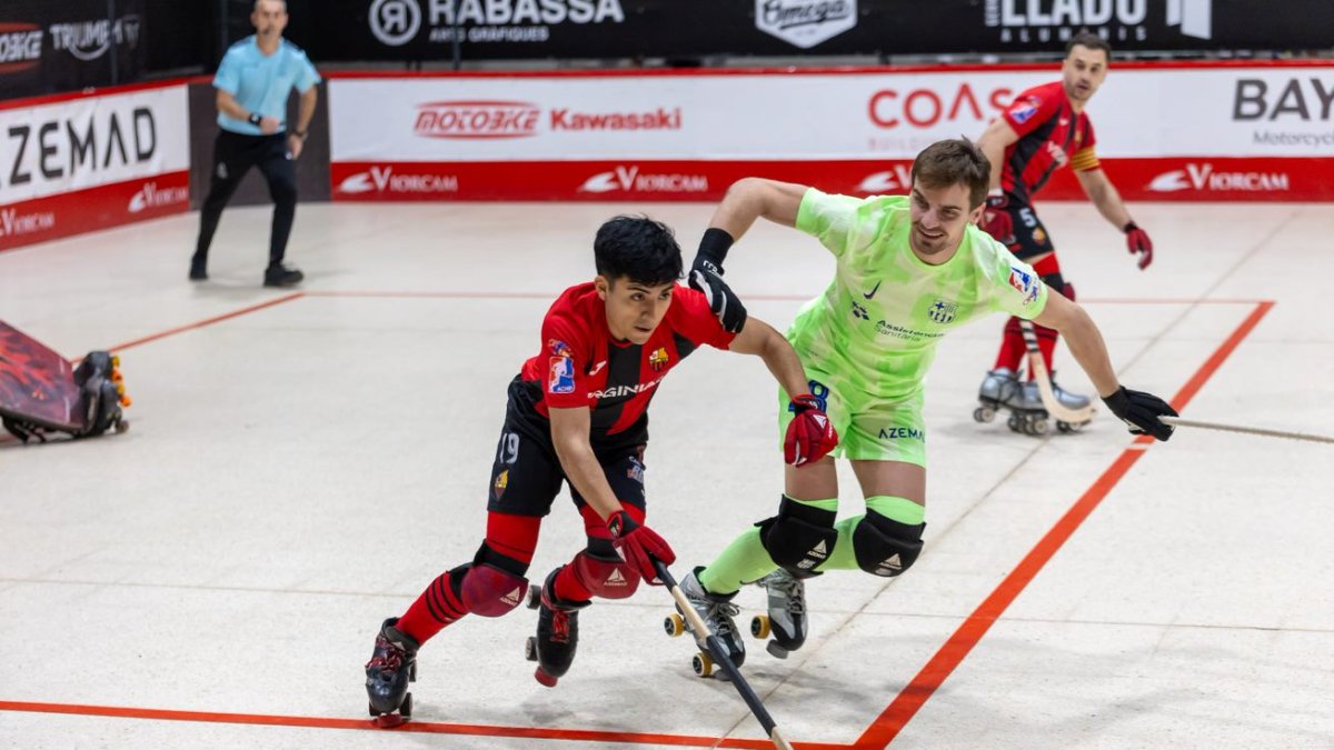 El jugador del Reus Deportiu, Diego Rojas durante el clásico contra el Barça de la Champions.