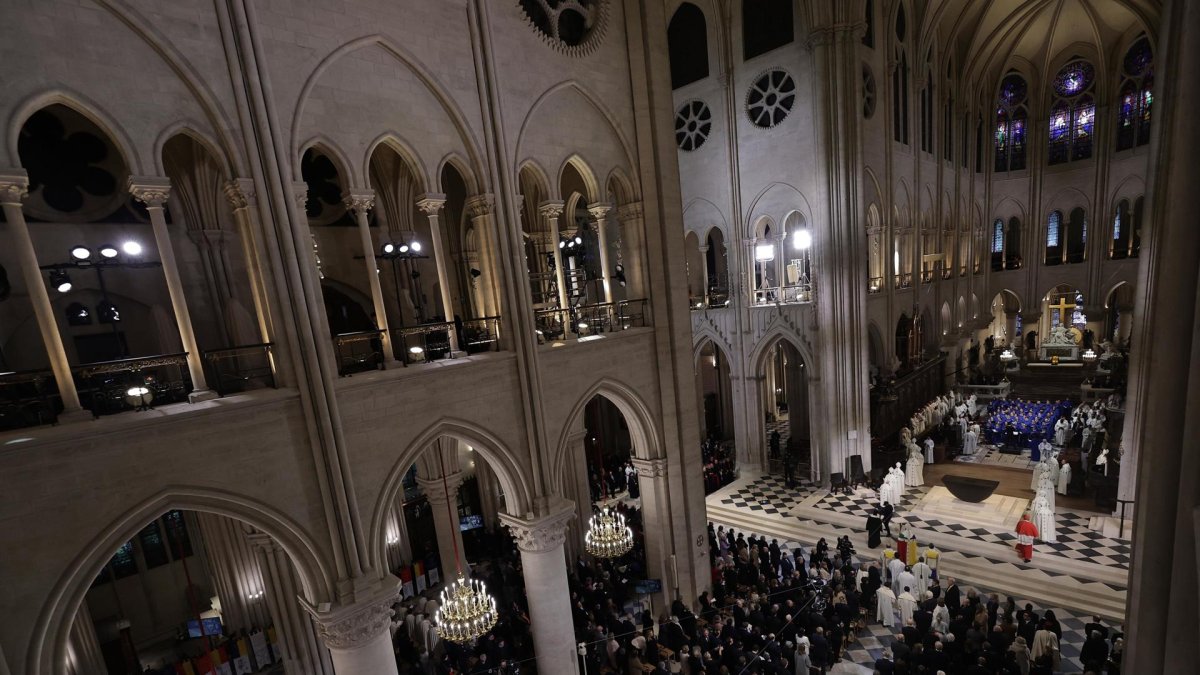 Ceremonia oficial de la reapertura de Notre-Dame