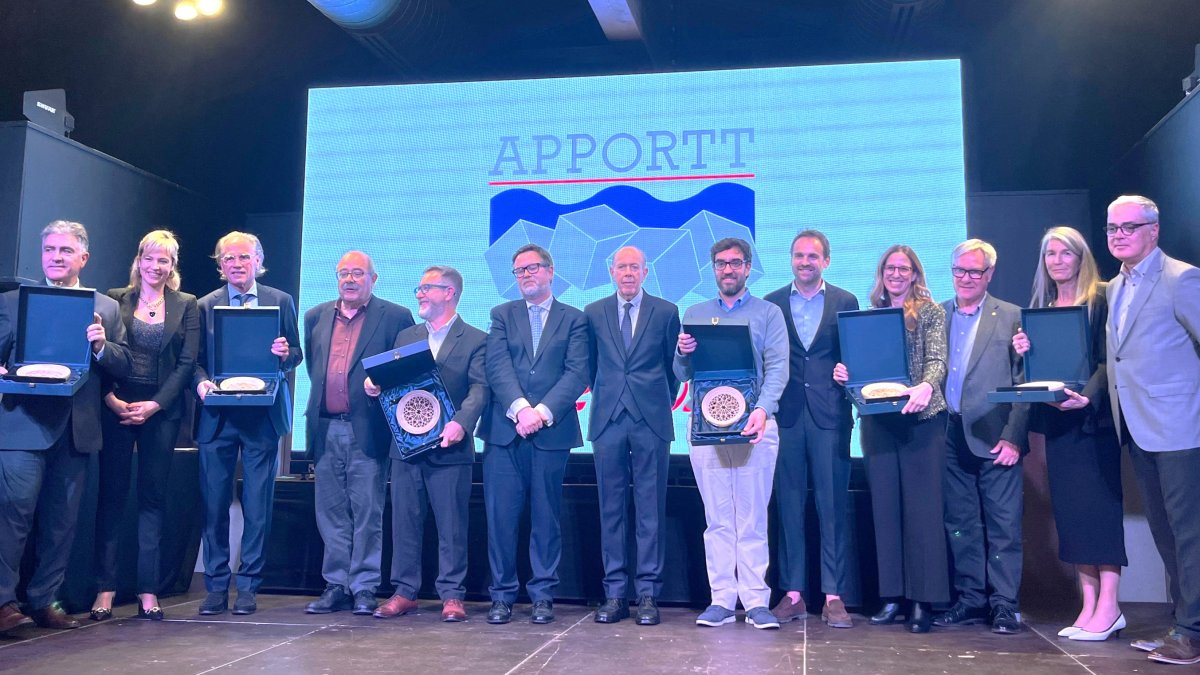 La entrega de los premios tuvo lugar en el restaurante de La Boella ayer por la noche.