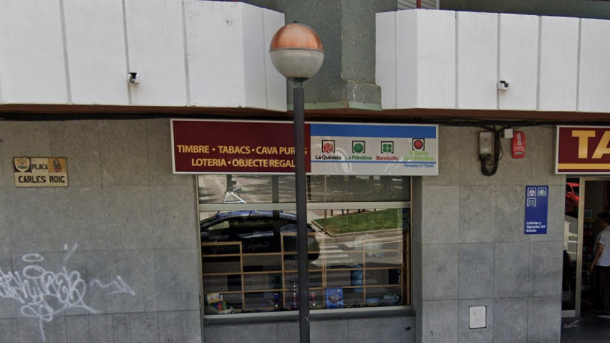 Imagen del local donde se ha vendido el décimo