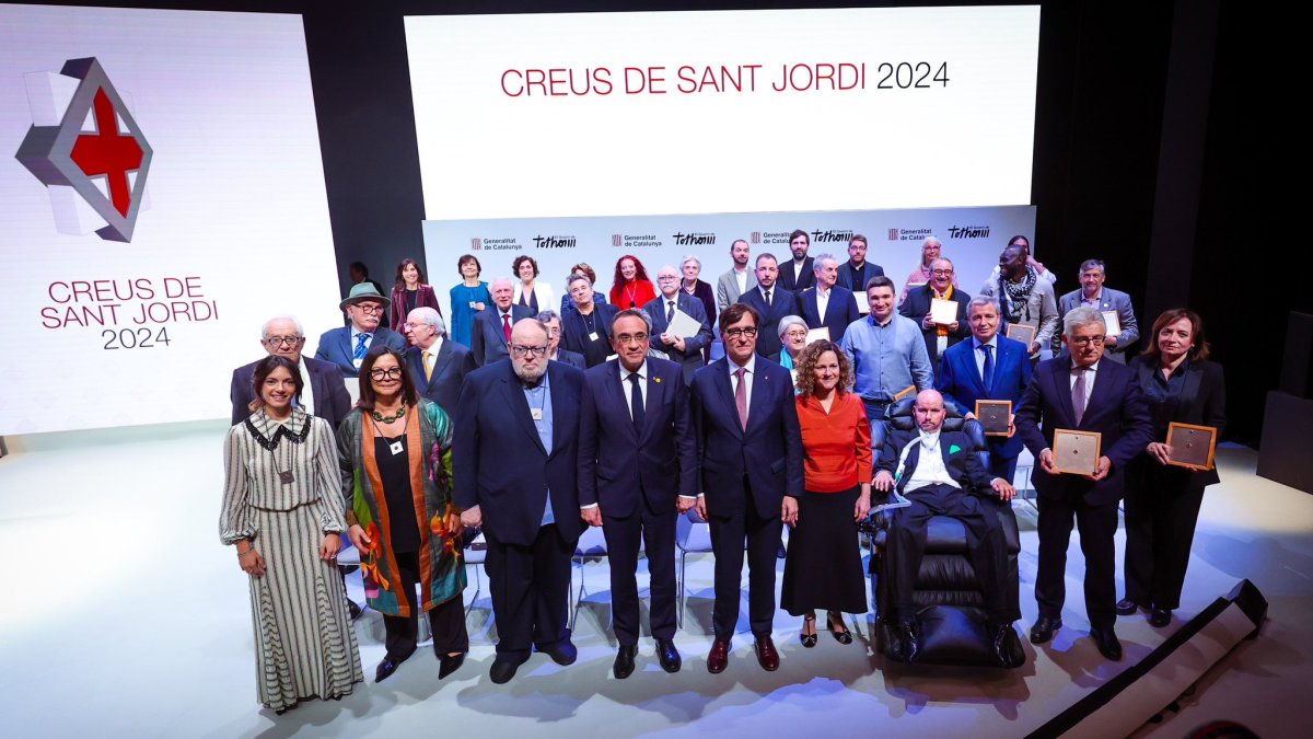 Premiados con la Cruz de Sant Jordi.