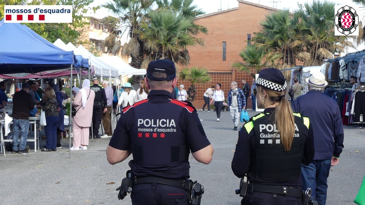 Imagen del plan de acción conjunto entre la GUT y los Mossos d'Esquadra.