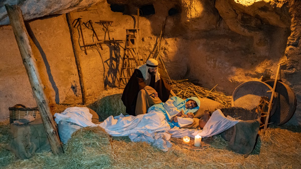 La escena del Nacimiento en el Belén de 2022.