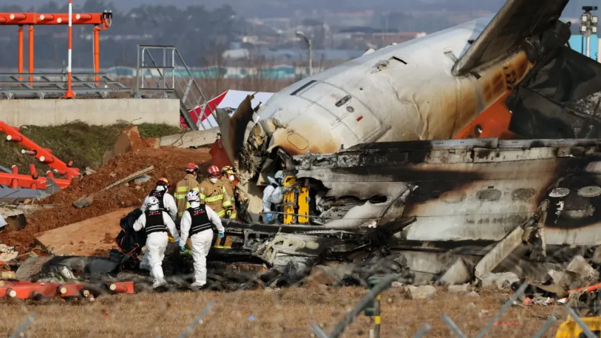 Imagen del avión accidentado