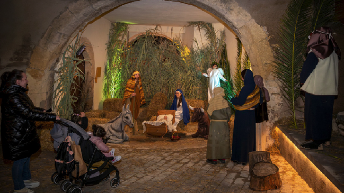 Imatge del pessebre vivent de la Canonja.