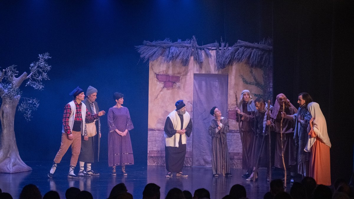 Imagen de una representación de los Pastorets de la Pobla de Mafumet.