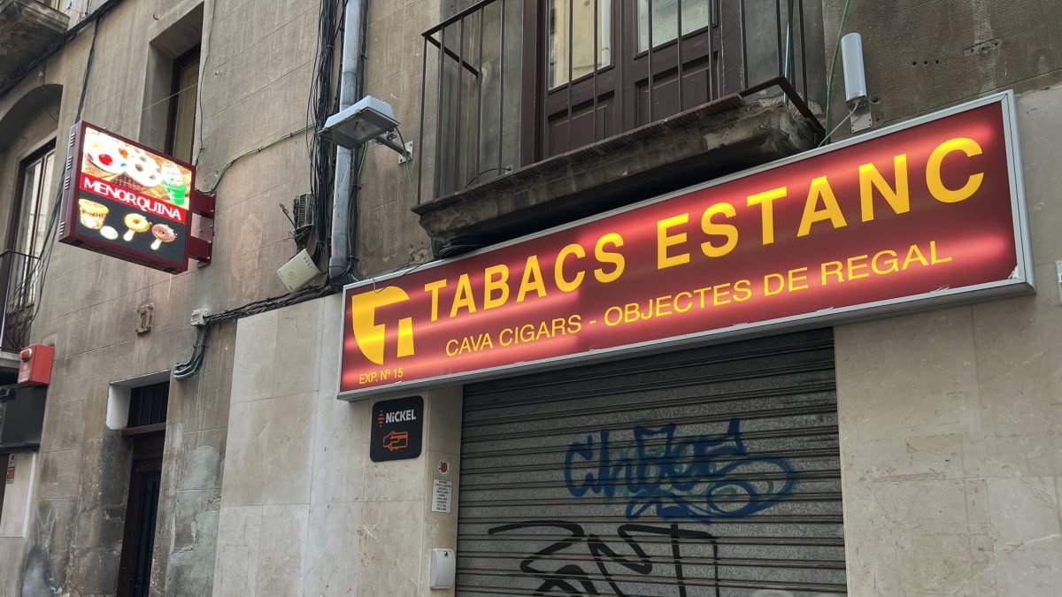 Estanco que ha vendidp el primer premio de la Grossa de Fin de Año en Reus.