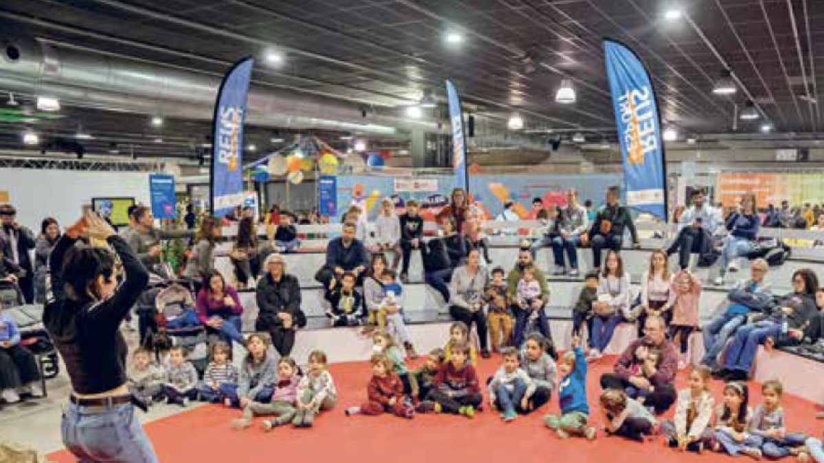 Fotografia d’una de les activitats organitzades per als infants al Parc de Nadal de Reus.
