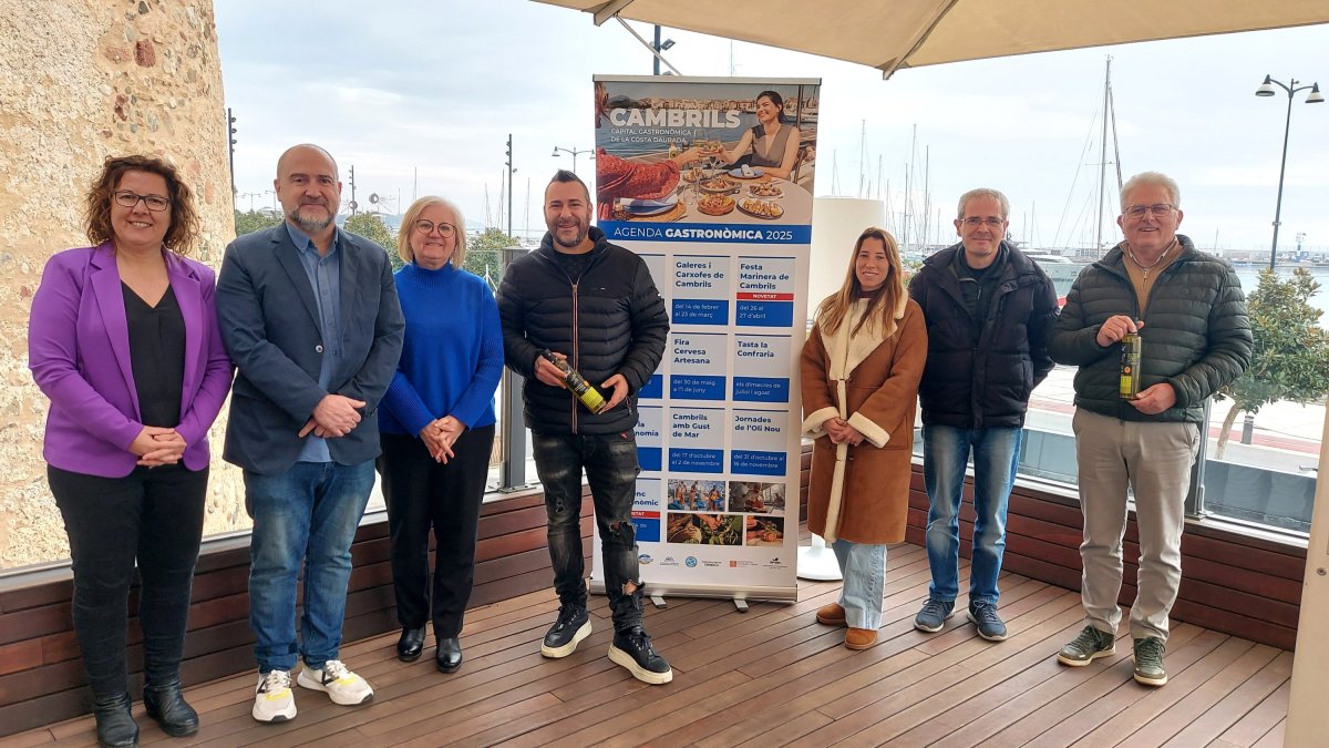 Momento de la presentación del calendario gastronómico de Cambrils para este 2025.