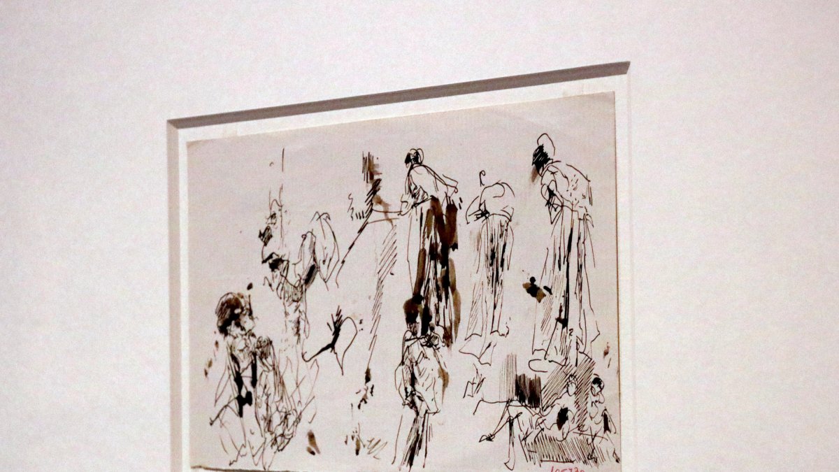 Dibujo hecho por Fortuny que se puede ver en el Museo Salvador Vilaseca.