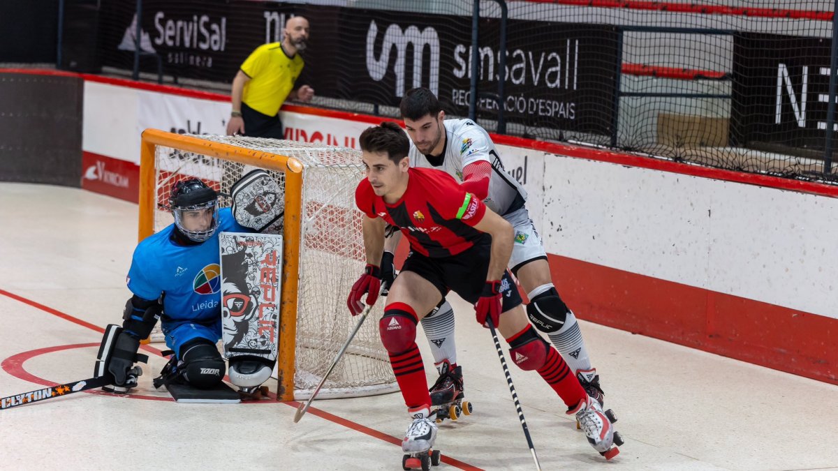 El jugador del Reus Deportiu Marc Julià durante el partido contra el Alpicat.