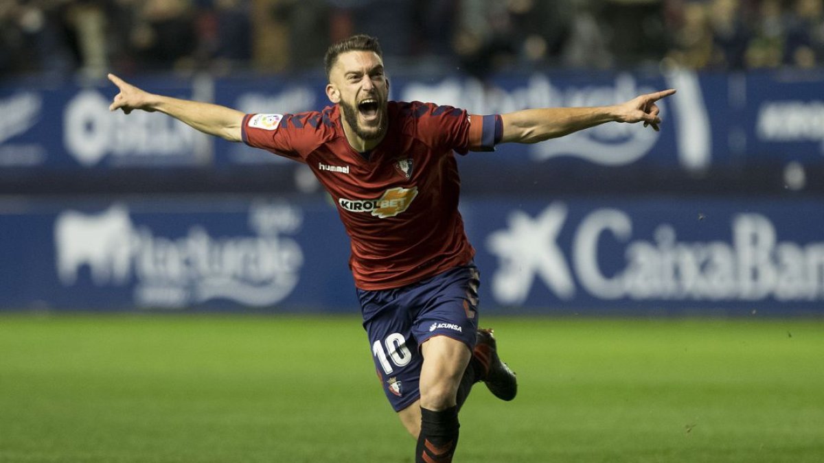 Roberto Torres en su etapa en Osasuna.