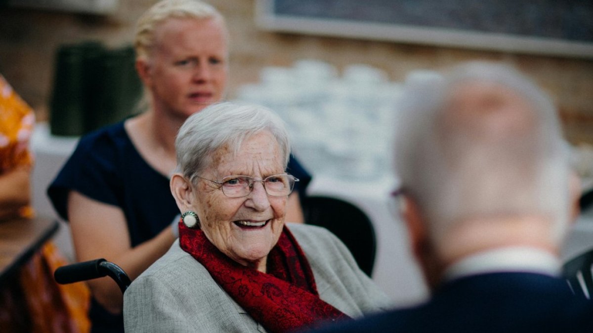 Imatge d'arxiu d'una dona gran.