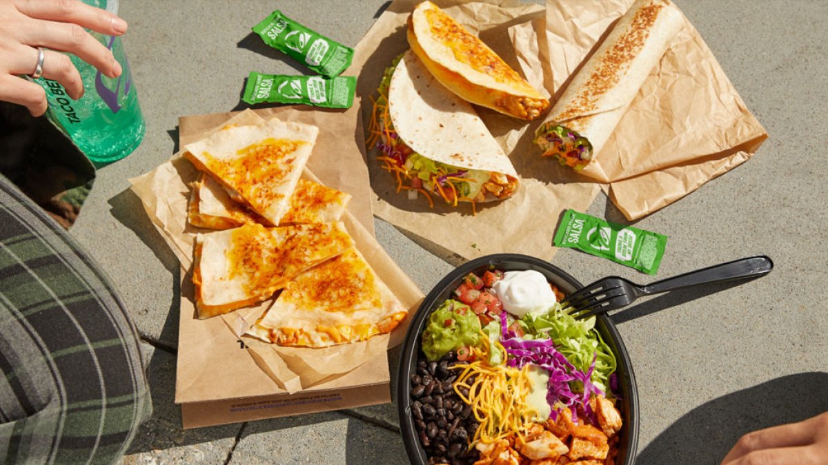 Imatge d'un àpat de Taco Bell.