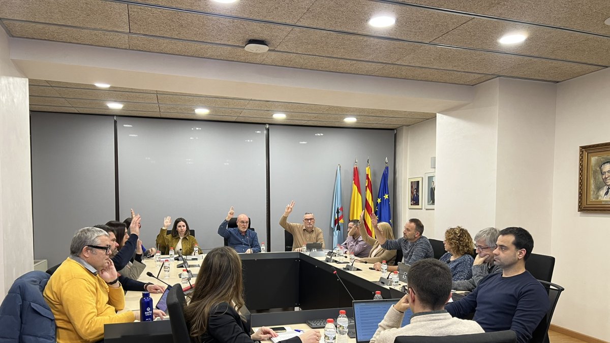 Imagen del pleno de la Canonja.