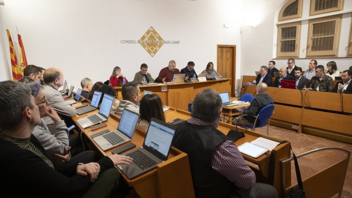 Fotografía de archivo del pleno del Consell Comarcal del Baix Camp.