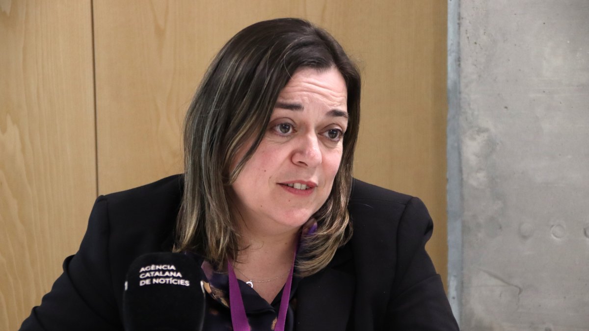 Belén Gallo, directora per l'erradicació de les violències masclistes, en una entrevista a l'ACN