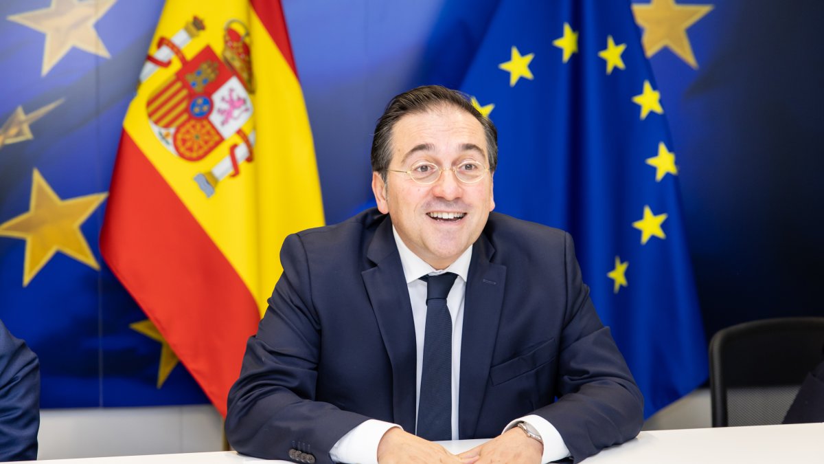 El ministro de Asuntos Exteriores, José Manuel Albares a las instituciones europeas