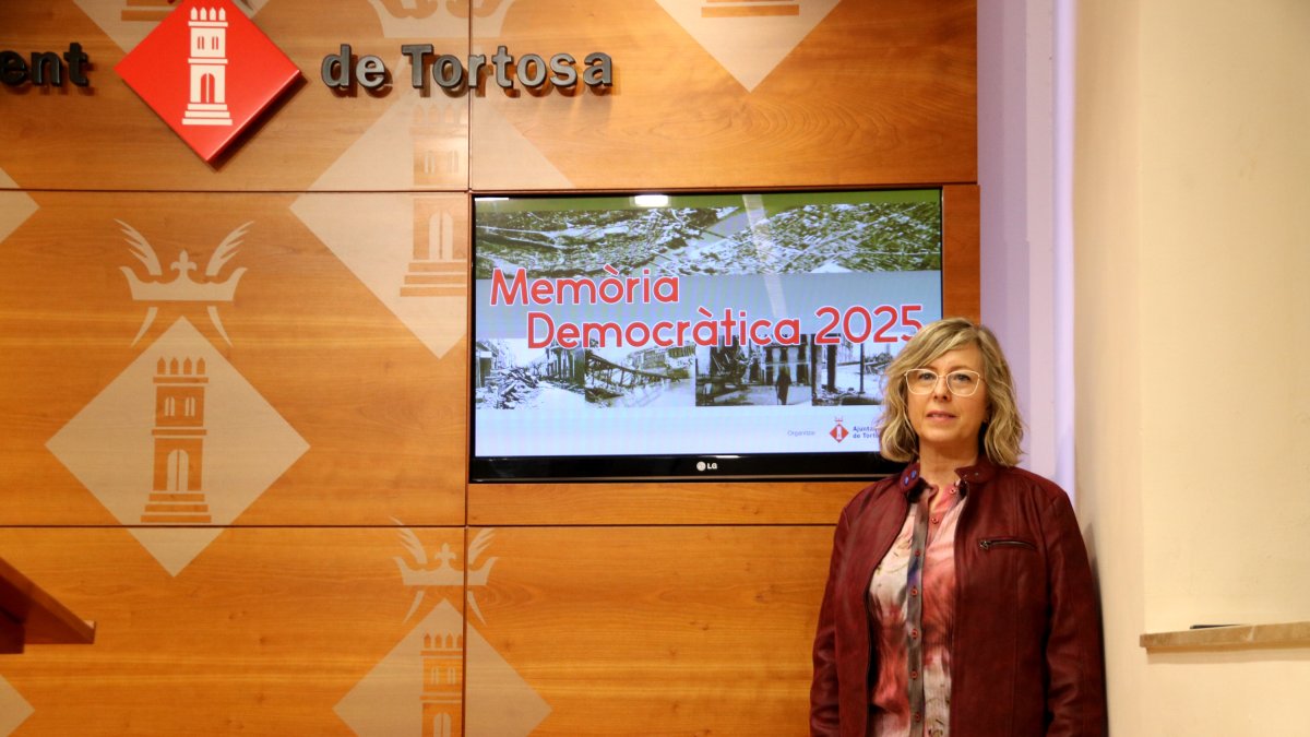 La teniente de alcalde de Tortosa y concejala de Memoria Democrática, Mar Lleixà.
