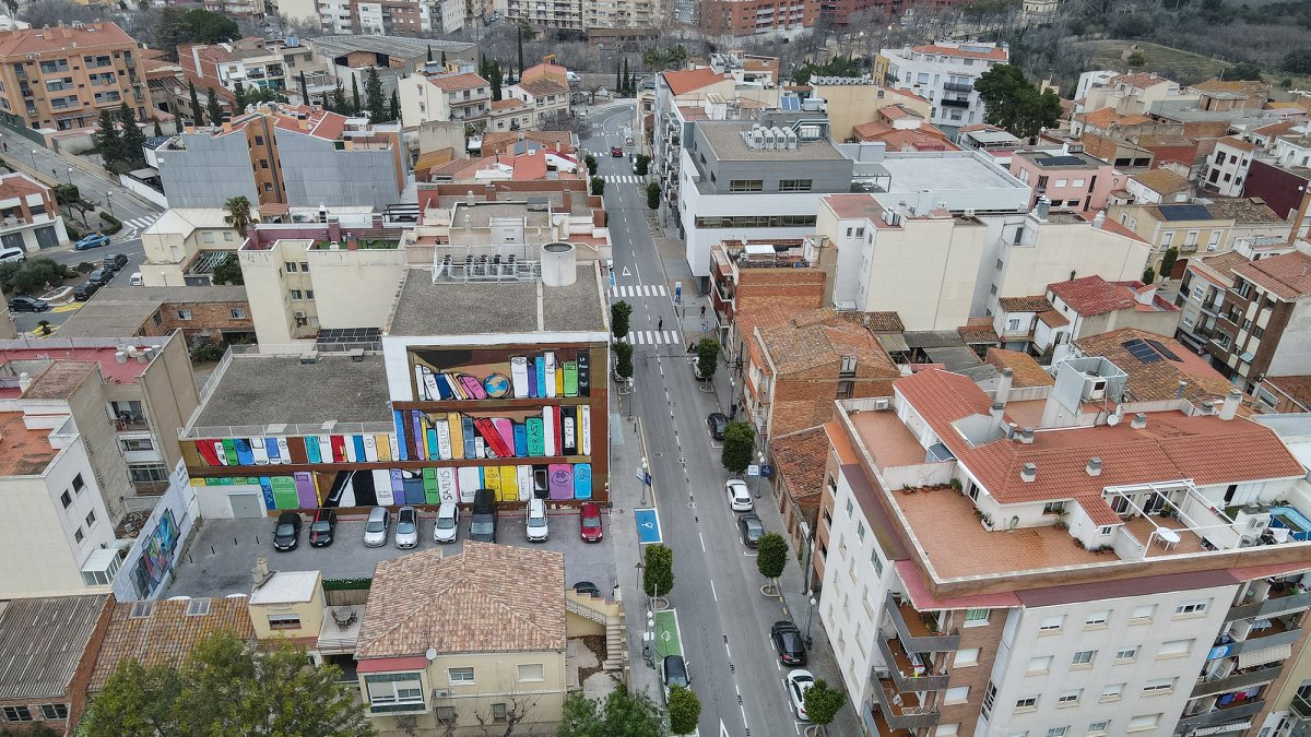 Imagen de la avenida Generalitat de la Pobla de Mafumet.