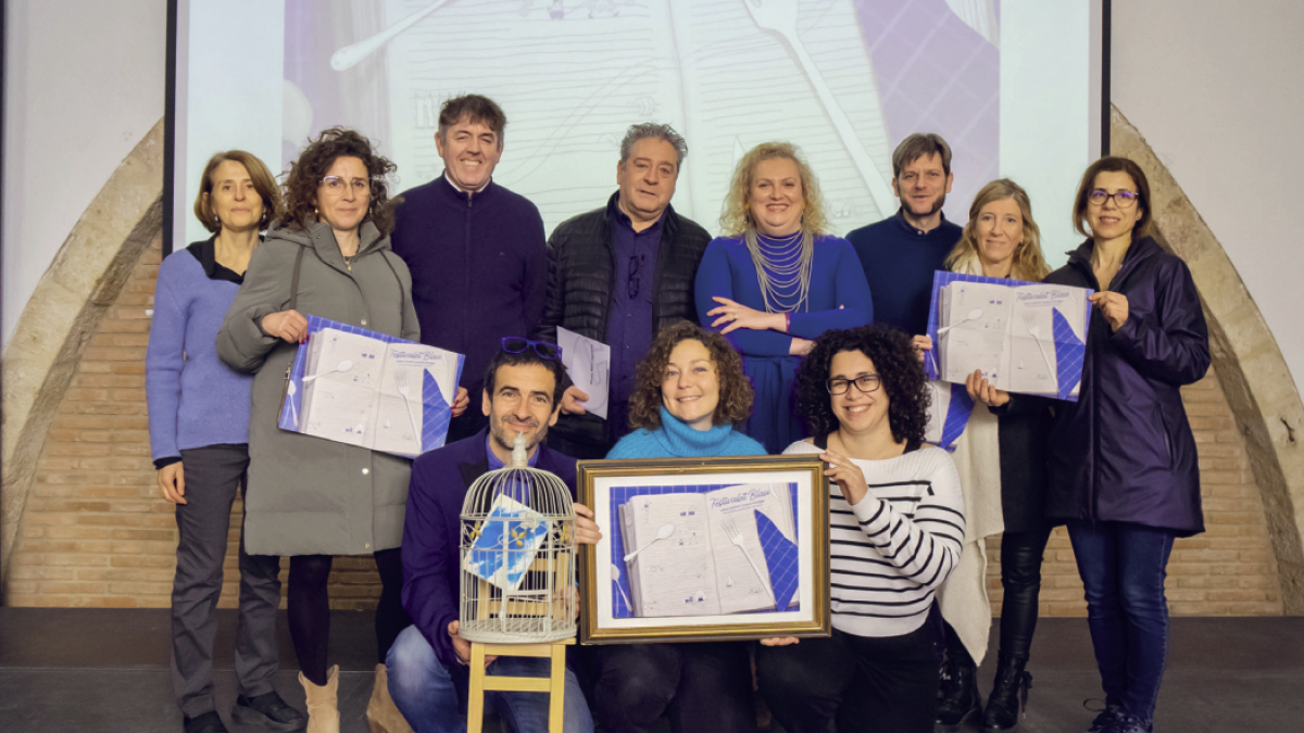 Impulsores y colaboradores del Festivalet Blau en la presentación este lunes en Tarragona.
