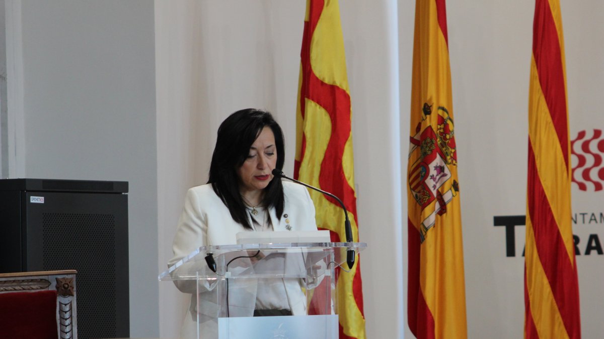 Imatge d'arxiu de la portaveu del Grup Municipal del PP de Tarragona, Maria Mercè Martorell.