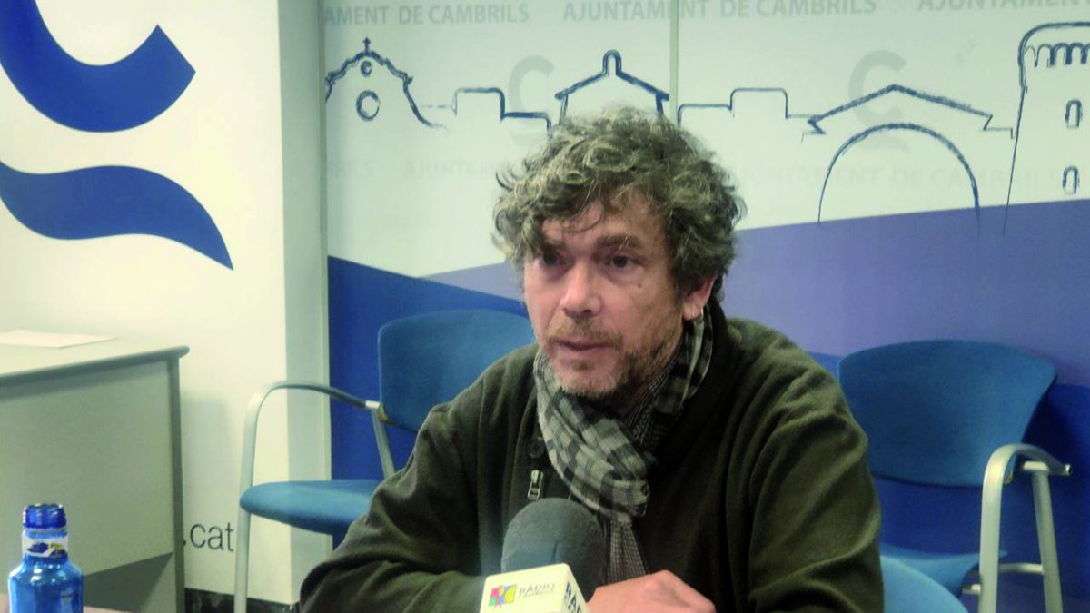 Jordi Barberà compareixent ahir a l’Ajuntament de Cambrils.