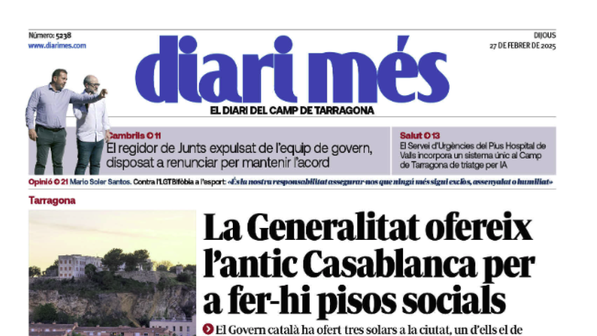 Portada 27 febrer 2025.