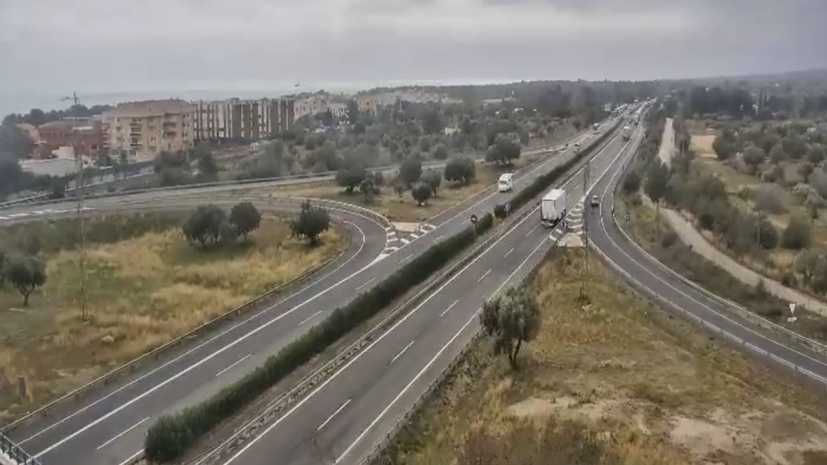 Imagen del punto donde se ha producido el accidente en l'Ametlla de Mar.